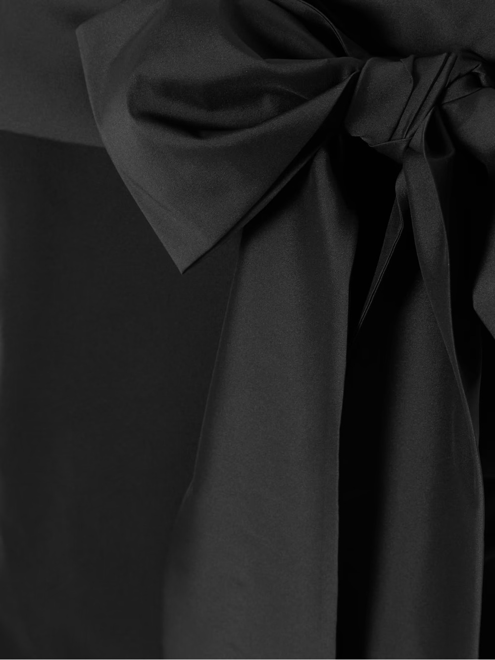 Bernadette Bart bow-embellished taffeta-trimmed crepe de chine gown - Picture 4 of 7